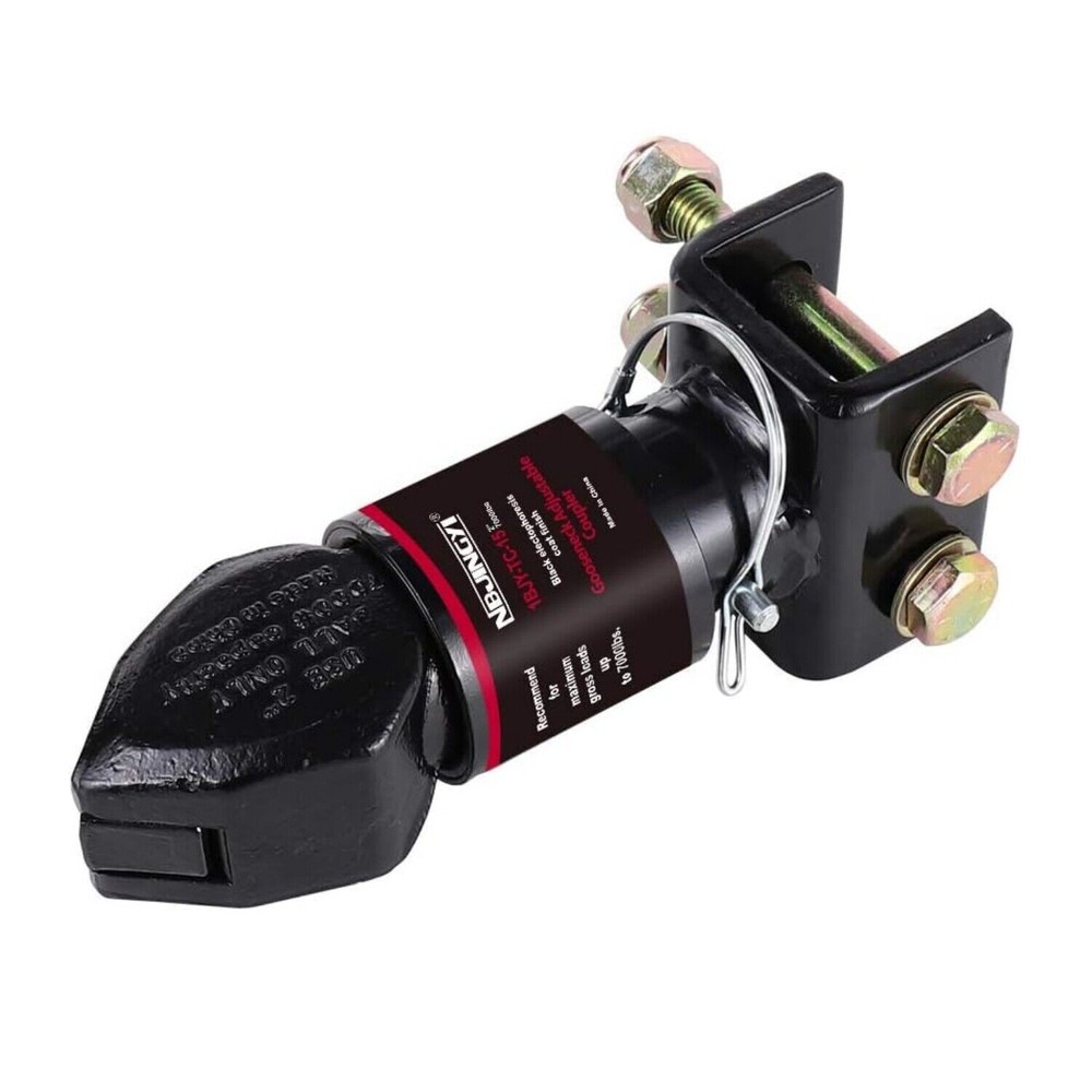 Capacity 7000lbs Trailer Coupler 2"Hitch Ball Class III Channel-Mount Coupler