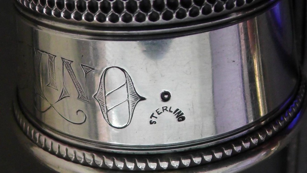 Sterling Silver "Only a Thimble Full" Measure by Simons Bros