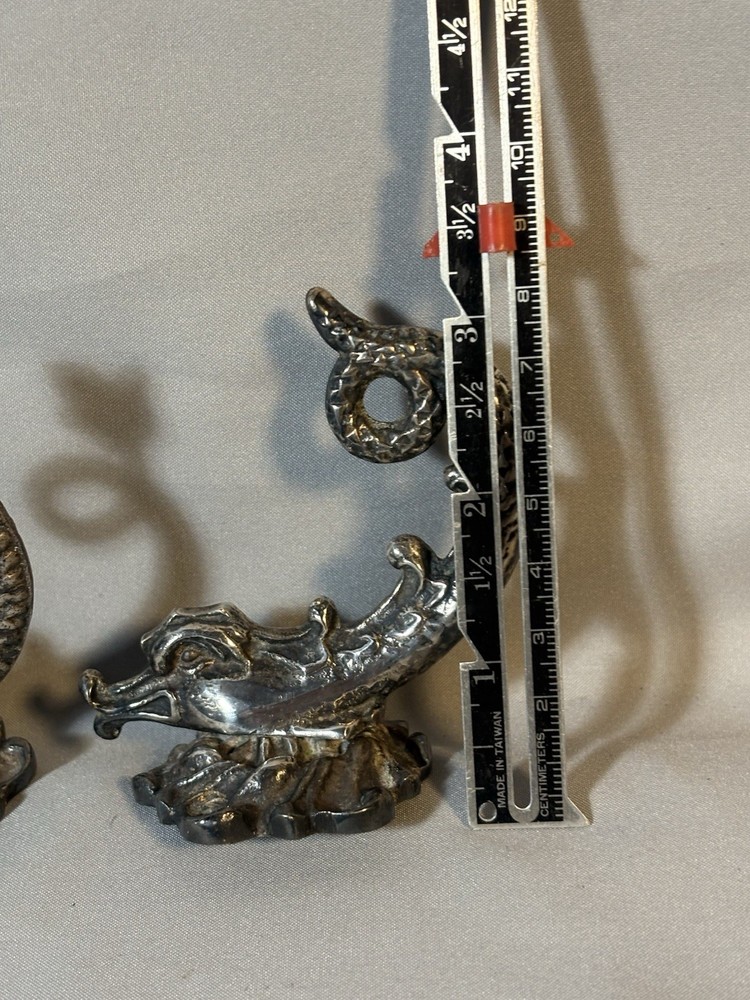 Sea Serpent Brass Victorian Coat Hooks