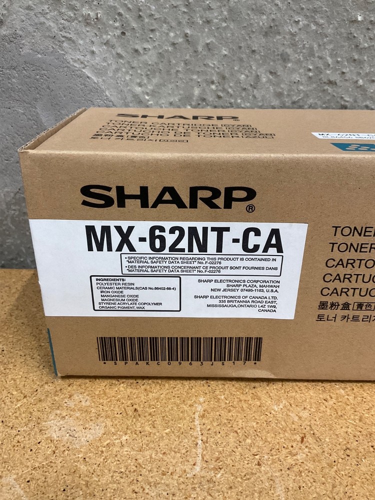 SHARP MX-62NT-CA | Cyan Toner Cartridge