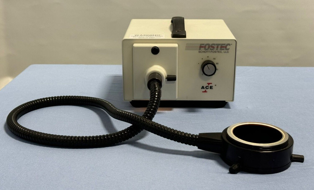 Fostec Ace I 1 Fiber Optic Illuminator Light Source with Ring Light