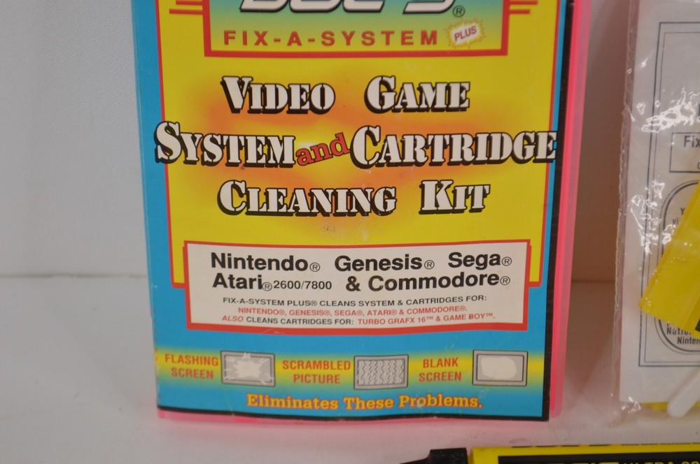 Doc's Fix-A-System Video Game Cleaning Kit for Nintendo Sega Atari Commodore