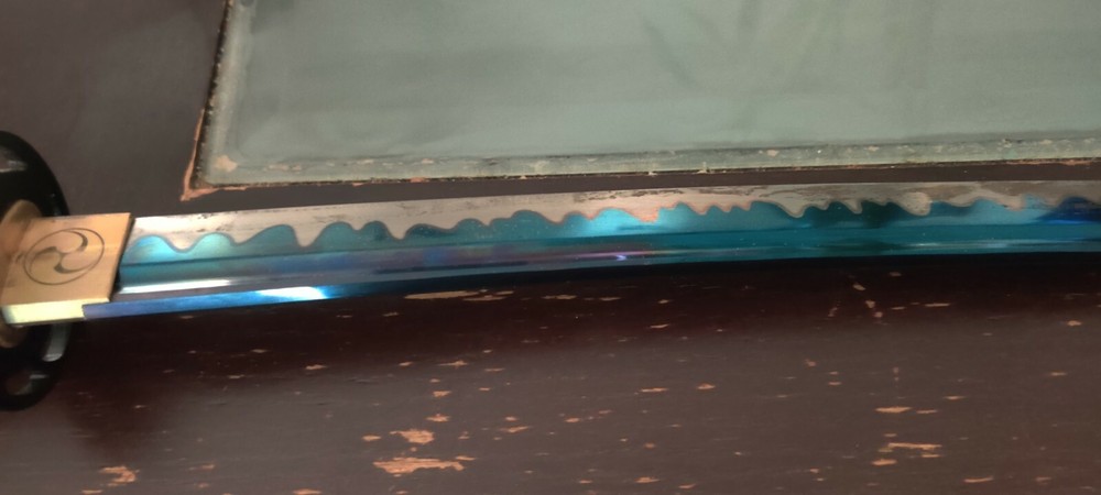 Blue katana 1095 - Hamon
