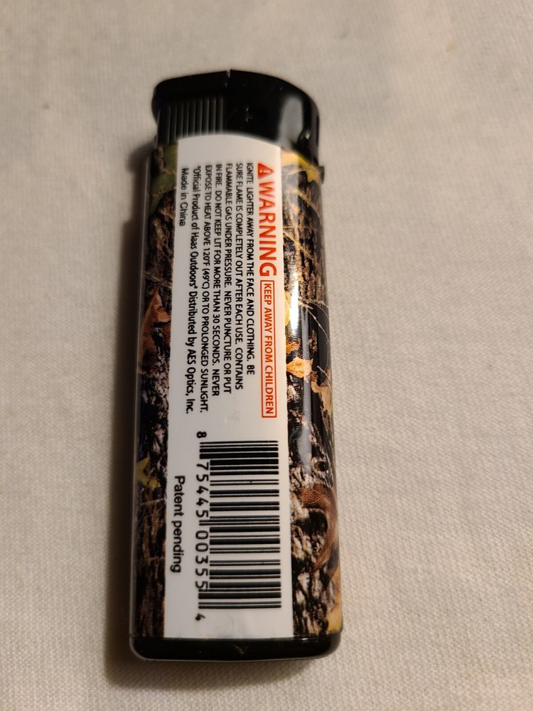 2 Camo Mossy Oak Led Electronic Refillable Lighter