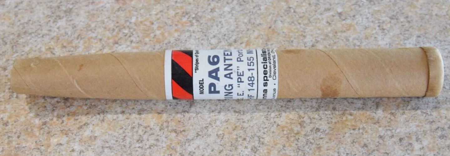 Antenna Specialists Model PA6 Spring Antenna For GE Portables VHF 148-155 MHz