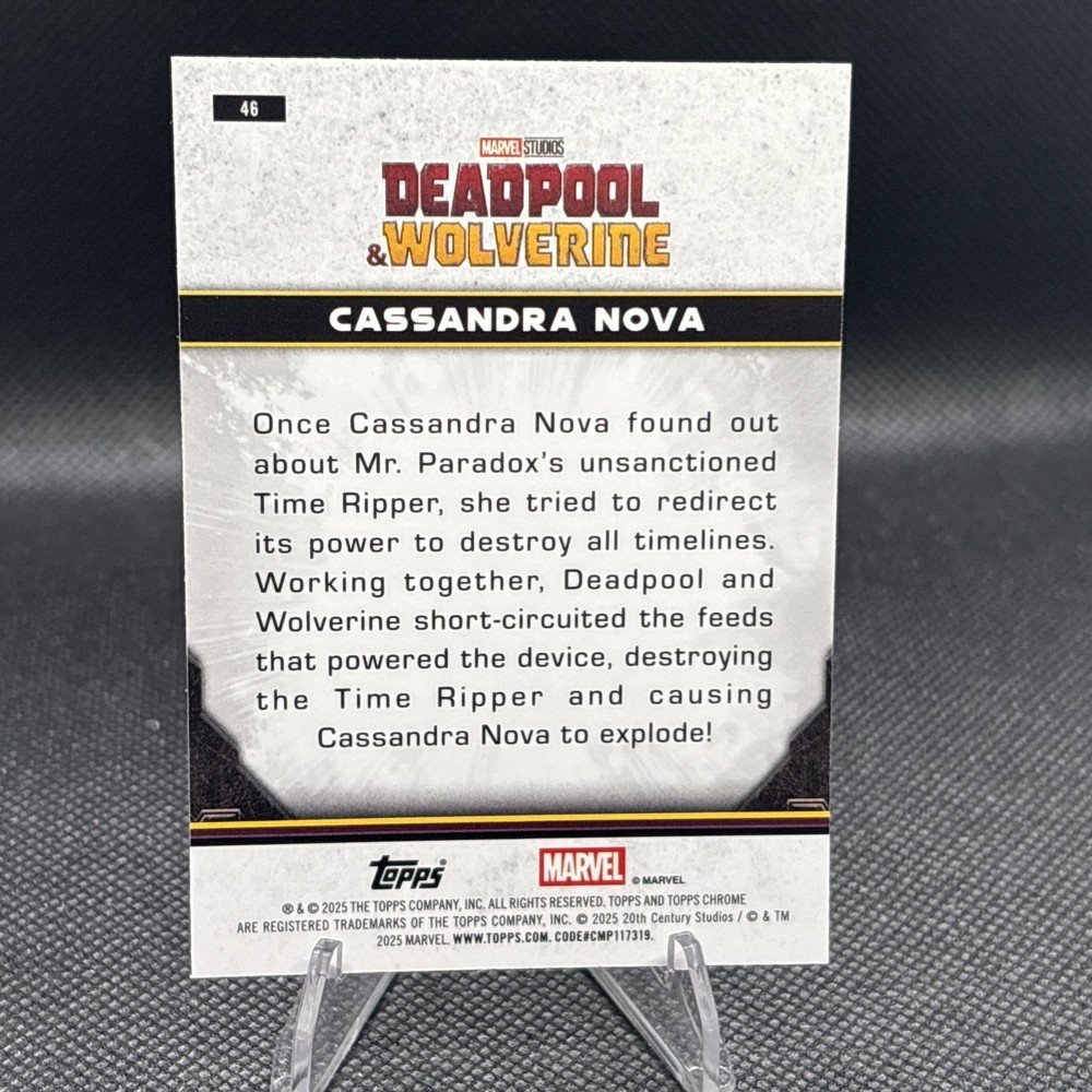 2025 Topps Chrome Deadpool Mini Diamond Refractor #46 Cassandra Nova