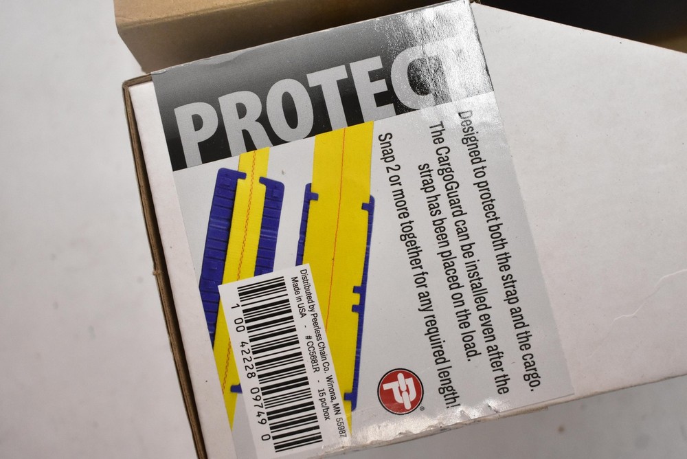 Peerless CargoGuard CC5681R Tie Down Strap Cargo Protector Blue Plastic 15 Piece
