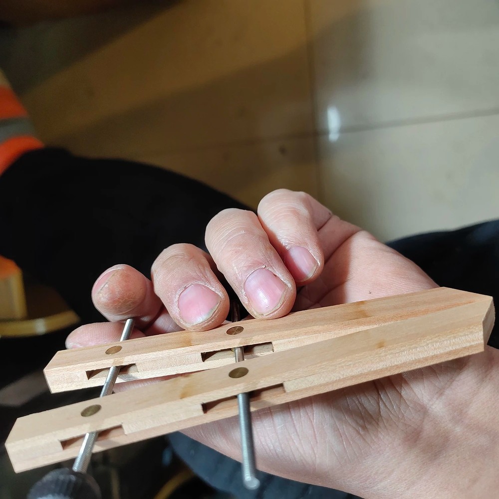 Ship Model Tool: Pear Wood Hull Parallel Clamp | Auxiliary Clips Set