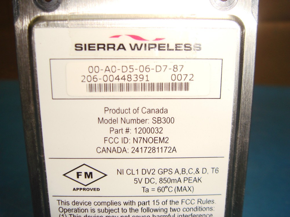 Sierra Wireless SB300 CDPD Cell Data Modem w/ PCB