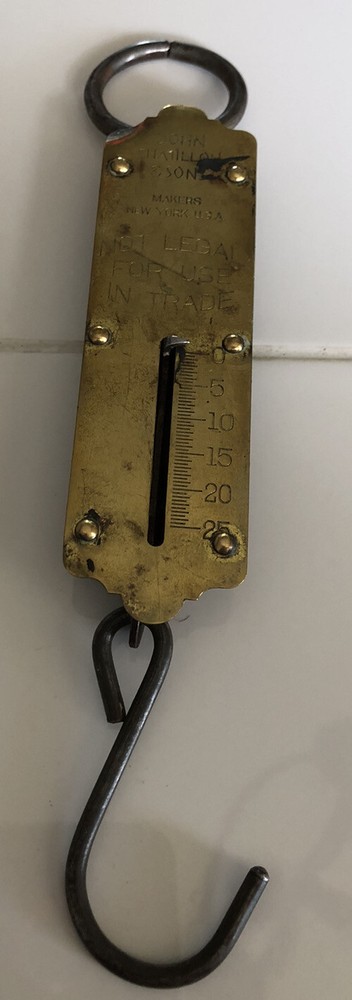 JOHN CHATILLON AND SONS HANGING SCALE #25 VINTAGE