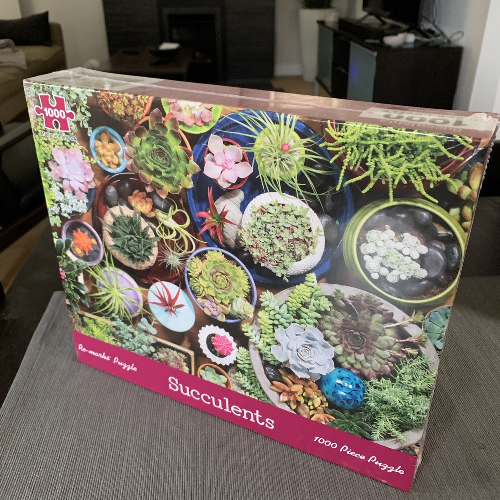 Re-Marks Succulents 1000 Pc Puzzle