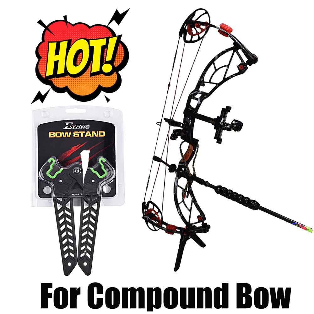 Folding Compound Bow Stand Holder Rack Bracket For Archery Target Shooting(S)