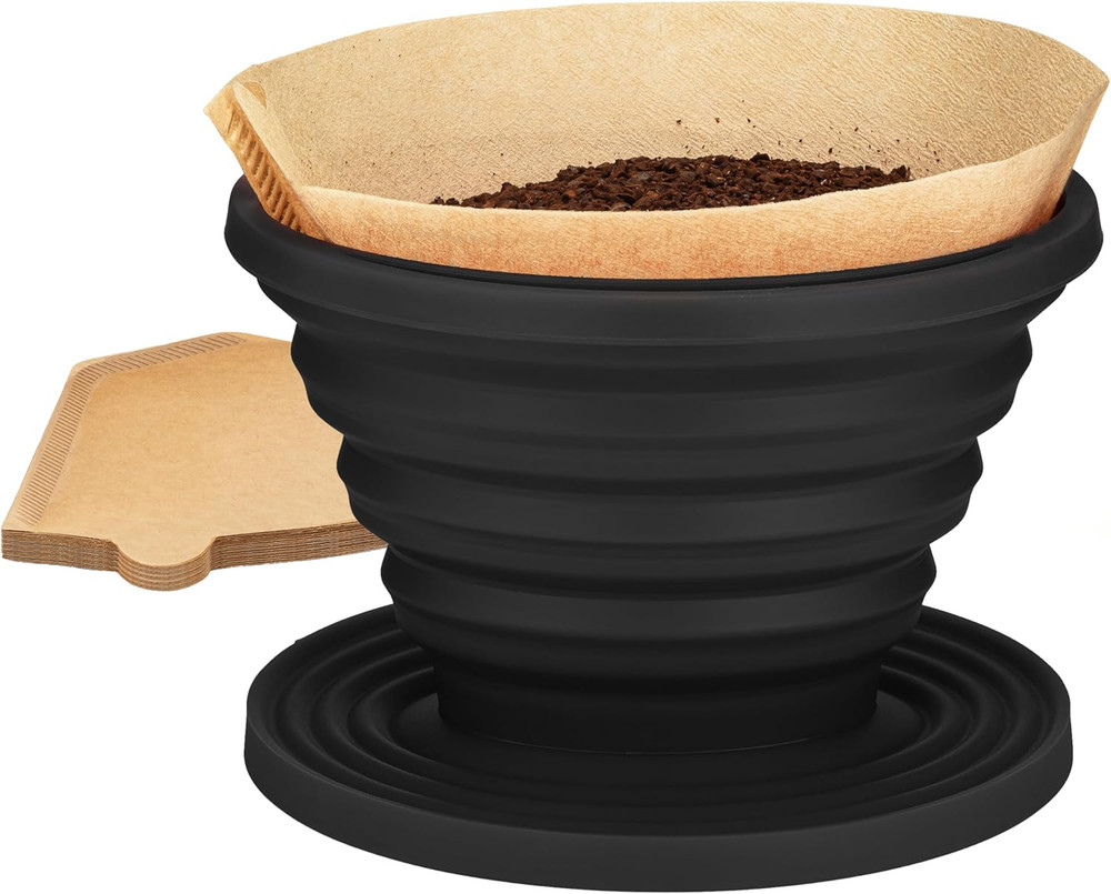 Sierra Collapsible Coffee Pour over Dripper — Camping Coffee Filter — Includes