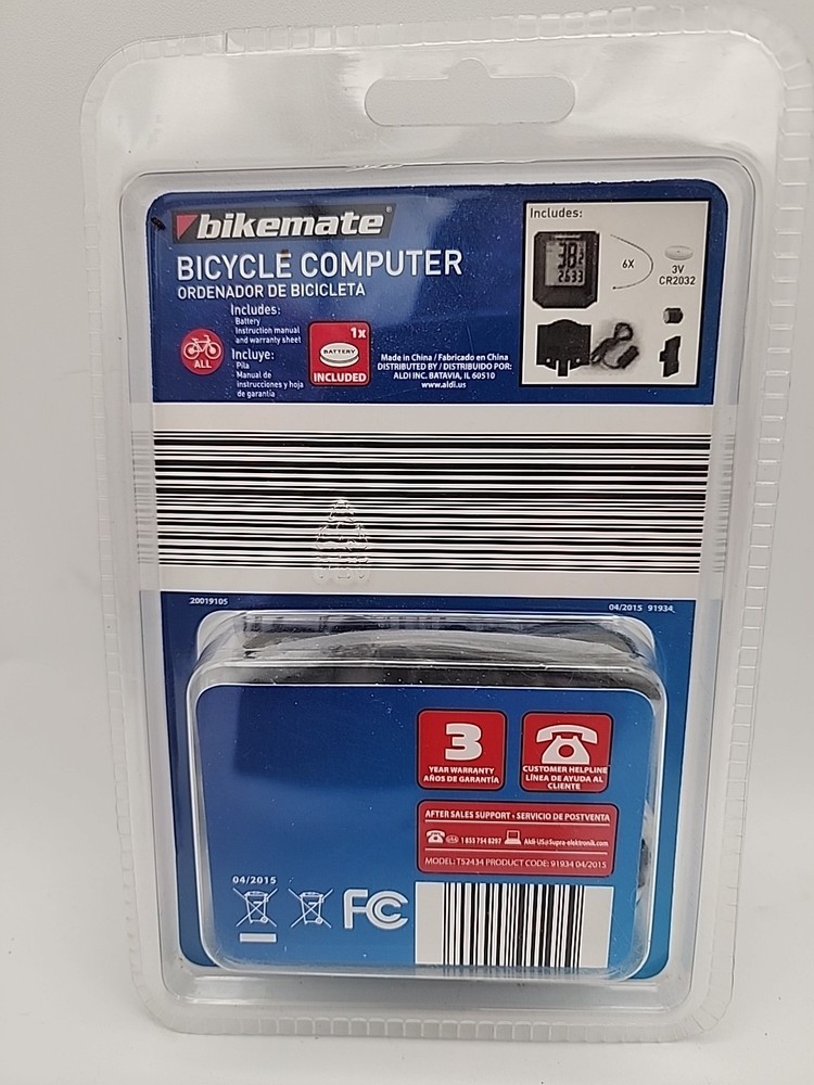 Bikemate Bicycle Computer Features Speedometer, Odometer, Trip Time