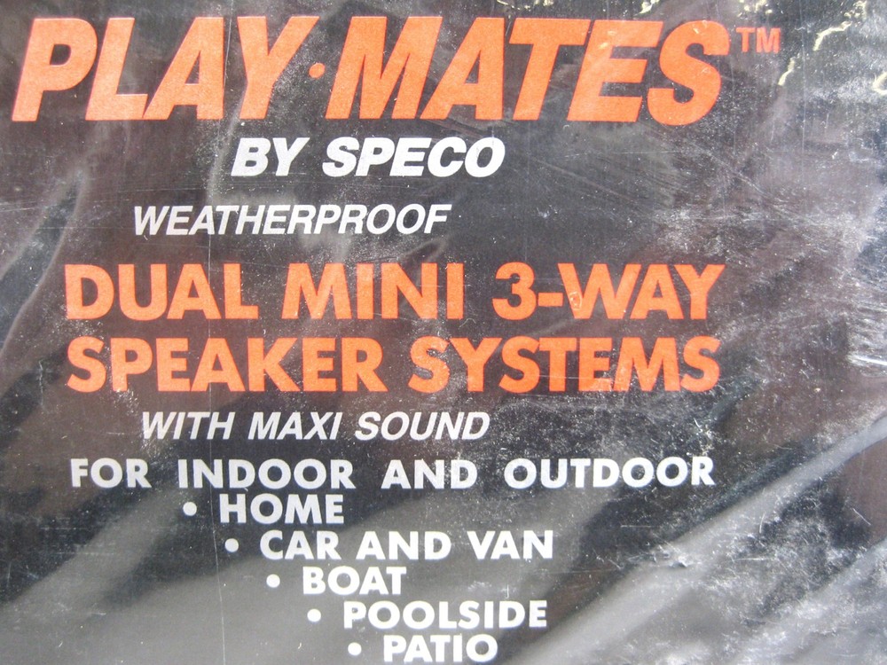 Speco Technologies DMS-3P Dual Mini 3-Way Speaker System W/Polypropylene Cone