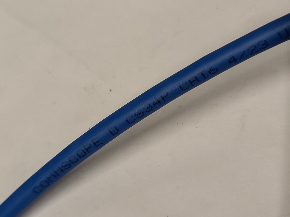 Commscope CS34P 23/4P Cat6 U/UTP WebTrak Plenum CMP Network Cable Blue /100ft
