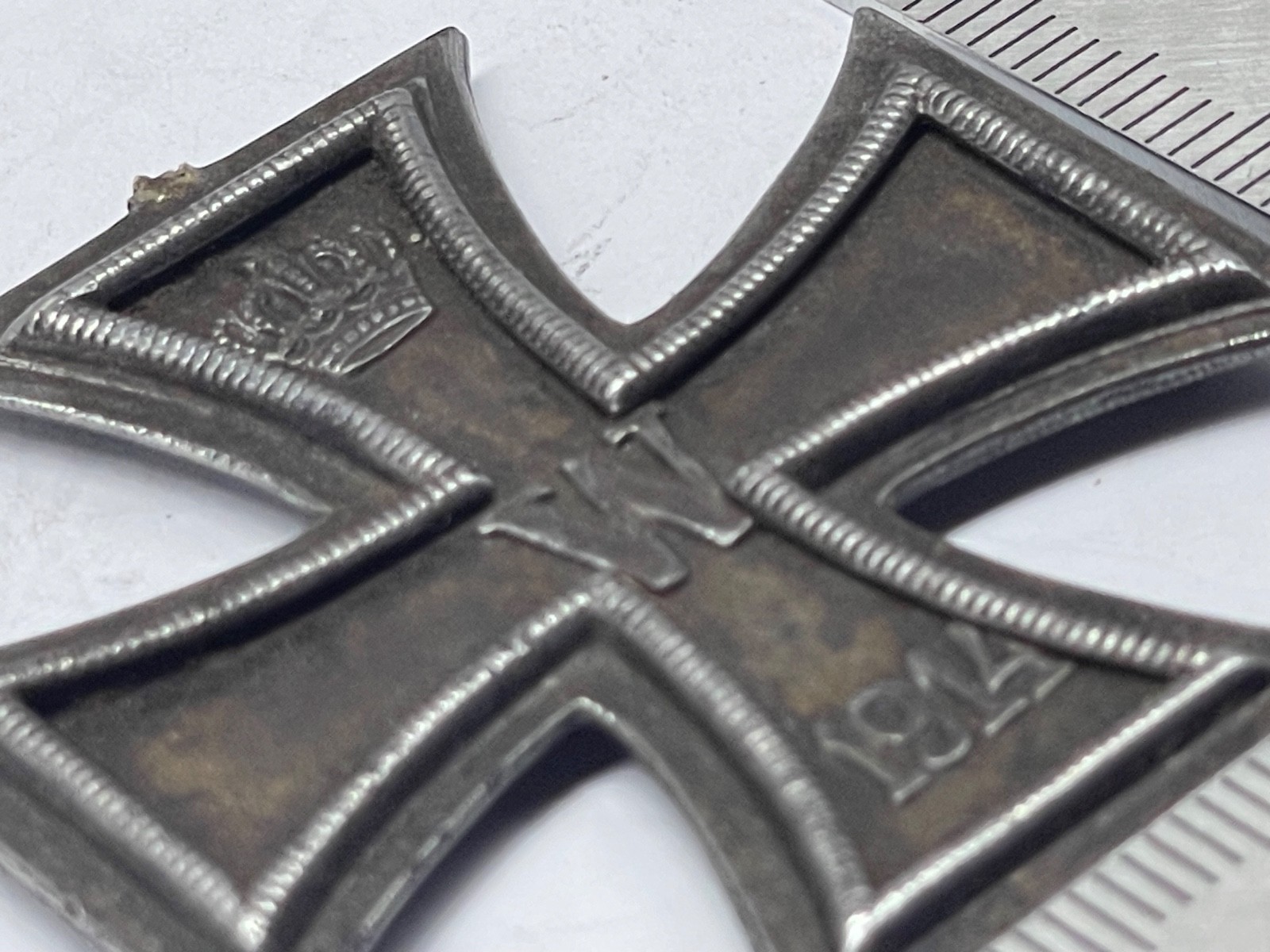 Imperial German Iron Cross - Original WW1 Issue - Broken Ribbon Ring