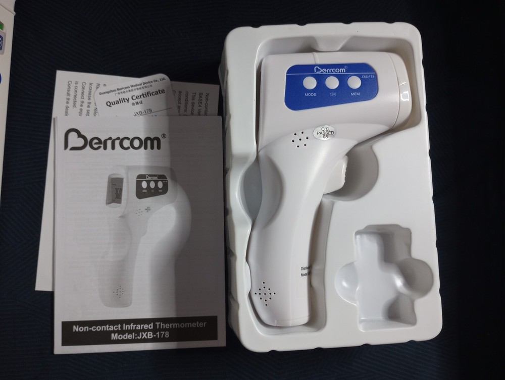 Berrcom Non-Contact Infrared Thermometer JXB-178 with 1 Second Testing