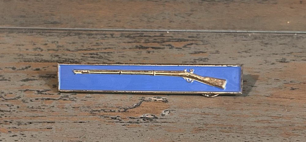 WWII US Army Expert Infantry Badge Pin Solid Sterling Silver