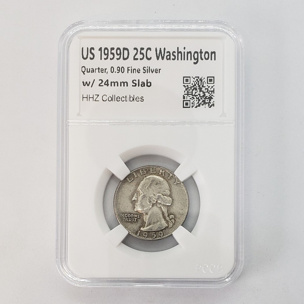 12 Pack 3 Size Assorted Slab Coin Snap Holder For US Cent Dime Quarter Dollar