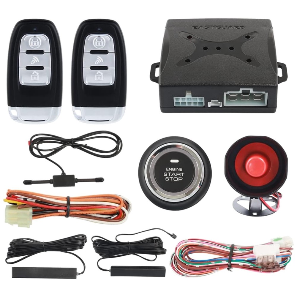 Smart Key PKE Car Alarm System with Remote Start