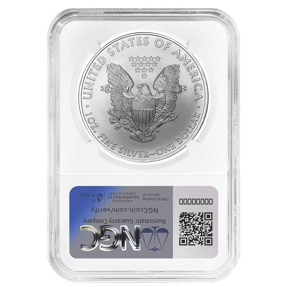 2009 $1 American Silver Eagle NGC MS69 Brown Label