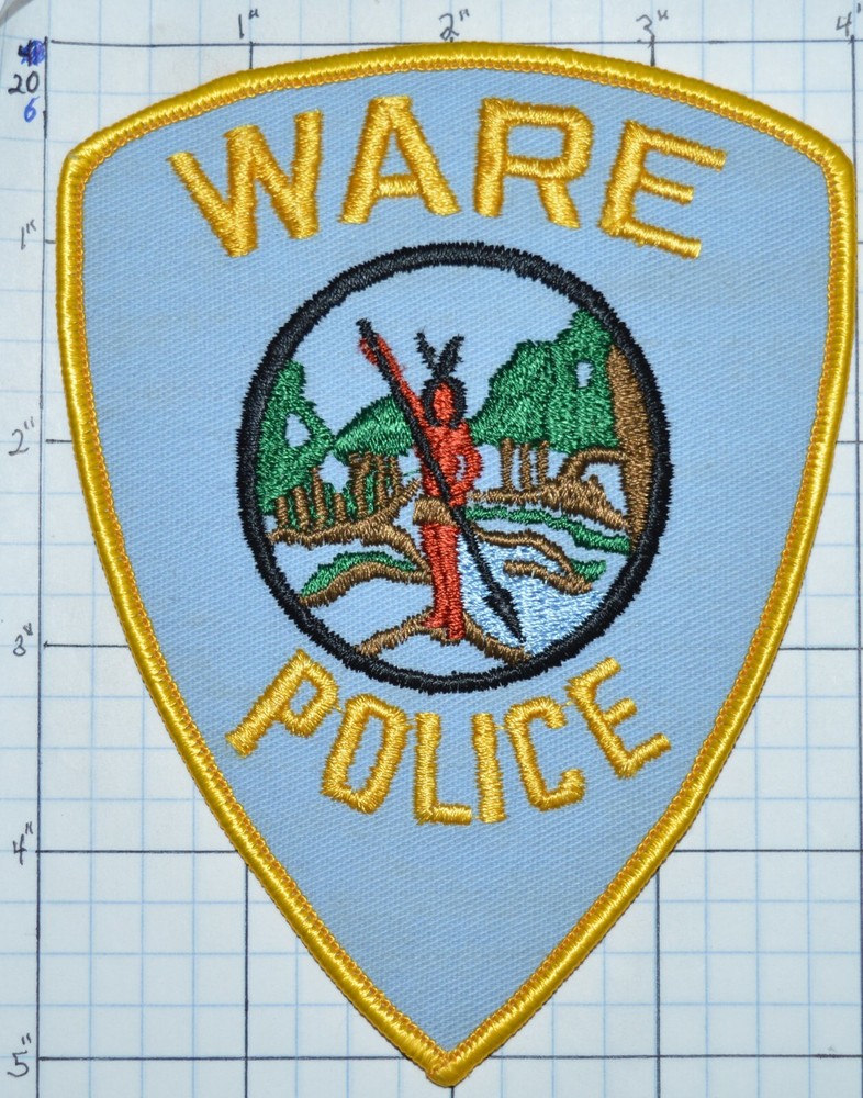 MASSACHUSETTS, WARE POLICE DEPT VINTAGE PATCH