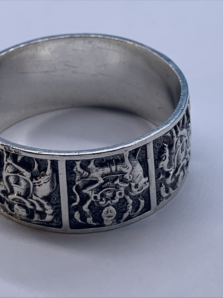 Vintage Indian Silver Napkin Ring
