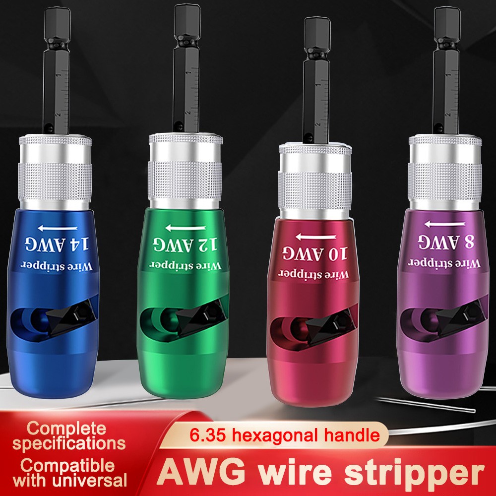 Wire Stripper For Drill Wire Stripping Twisting Tool Upgrade Electrical W/ Case