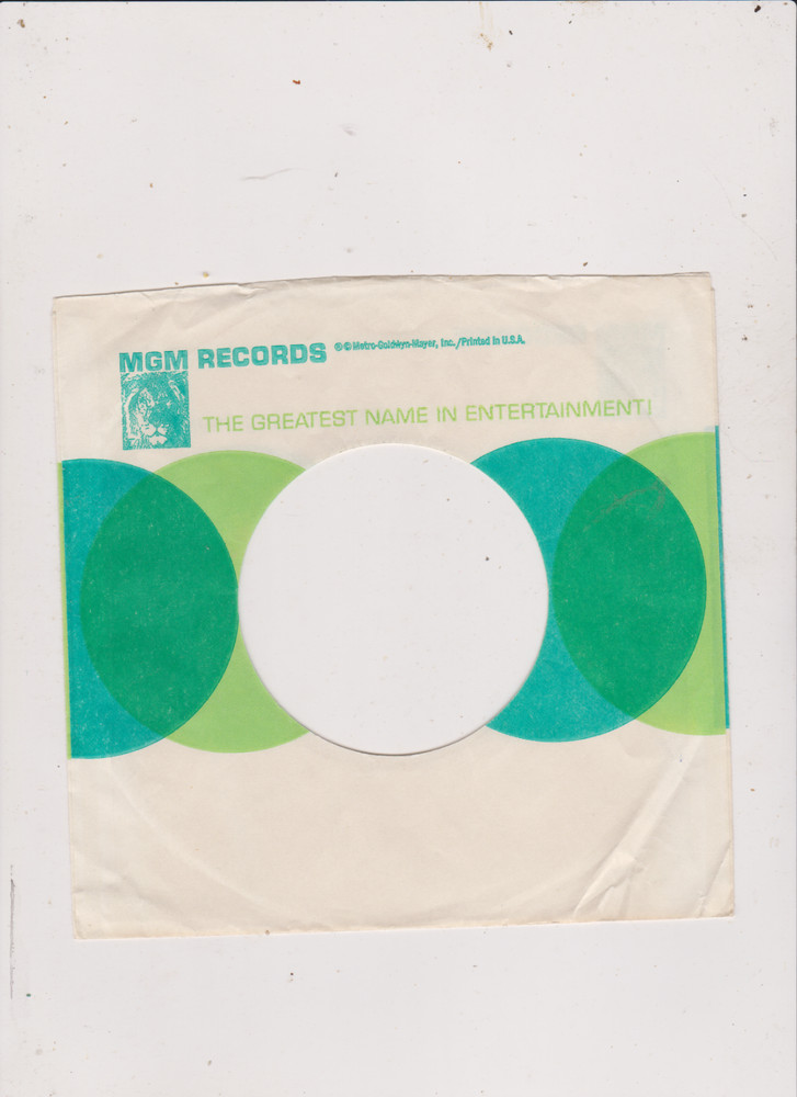 MGM GREEN/WHITE 7 IN COMPANY SLEEVE
