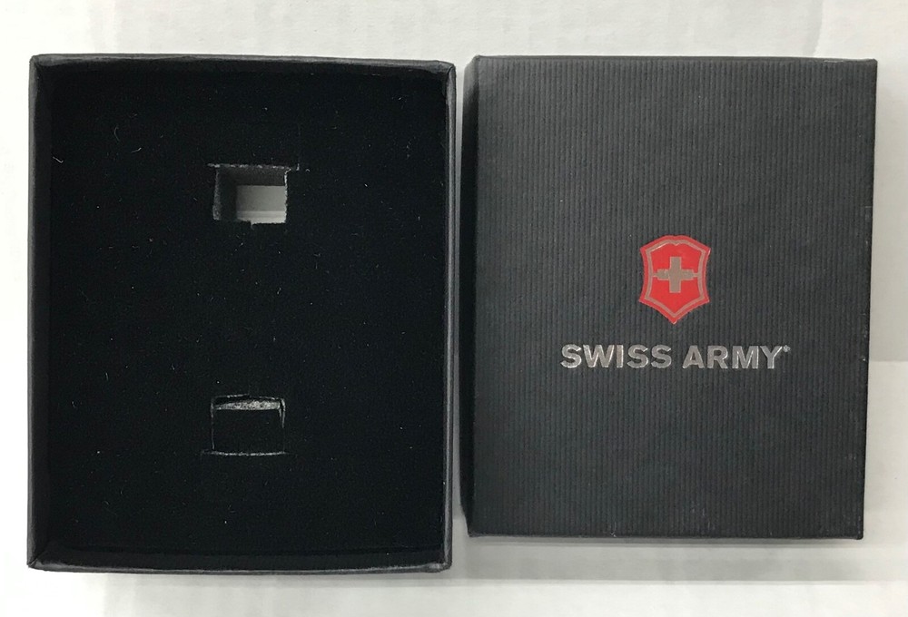 Swiss army black Watch Box Presentation Display Storage Case