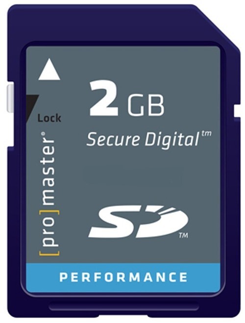 Promaster SD 2GB Performance UHS-I Memory Card #82475
