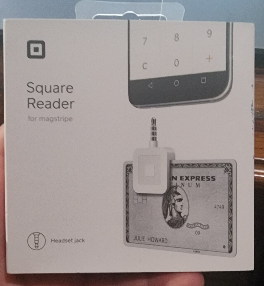 Square Reader for Magstripe with Headset Jack Credit Card Reader IOS/Android