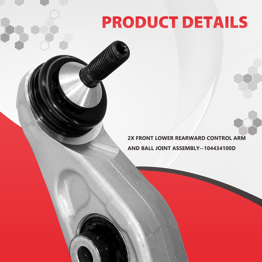 6Pcs Front Upper Lower Control Arms w/ Ball Joints for Tesla Model 3 2017-2021