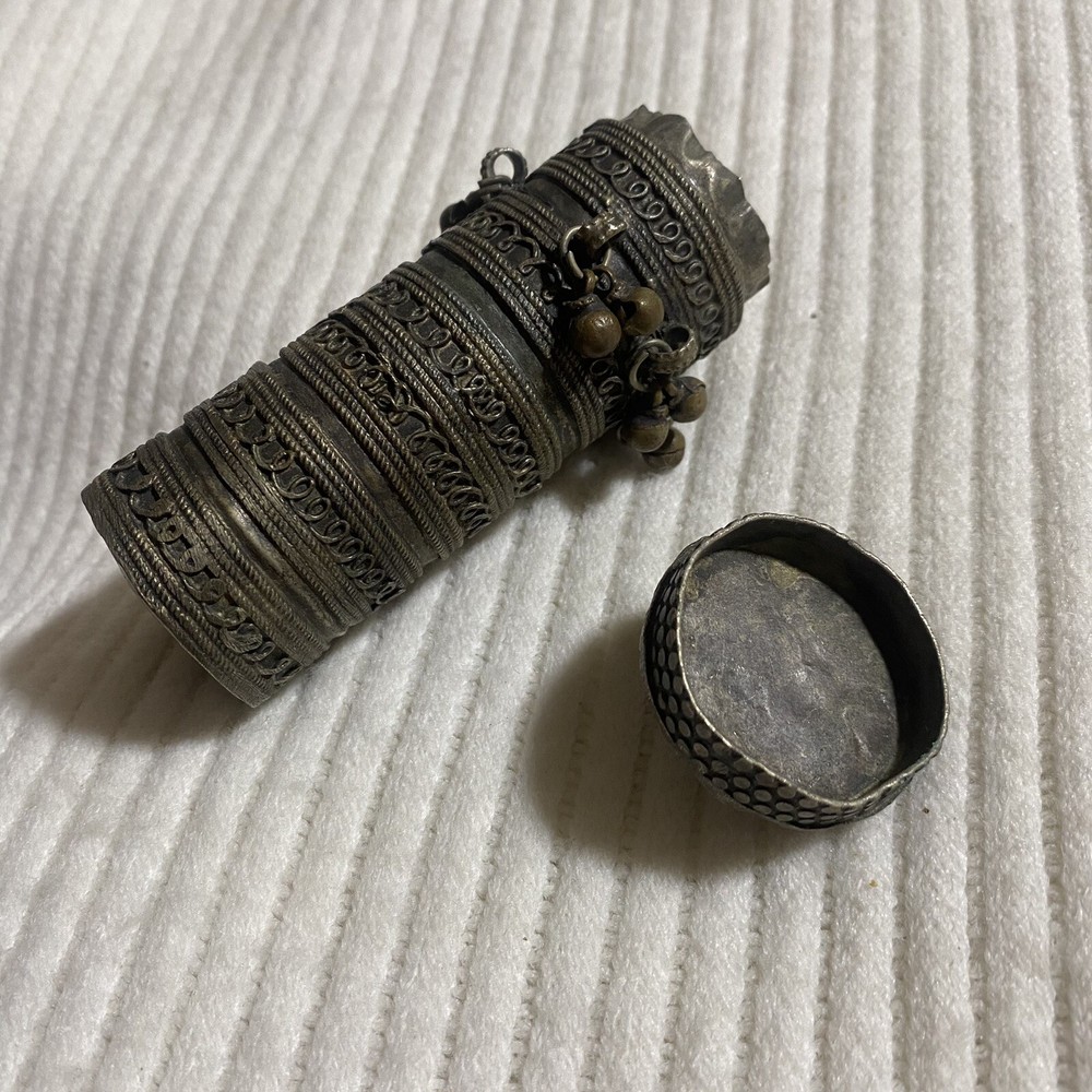 Antique handmade Silver Bottle