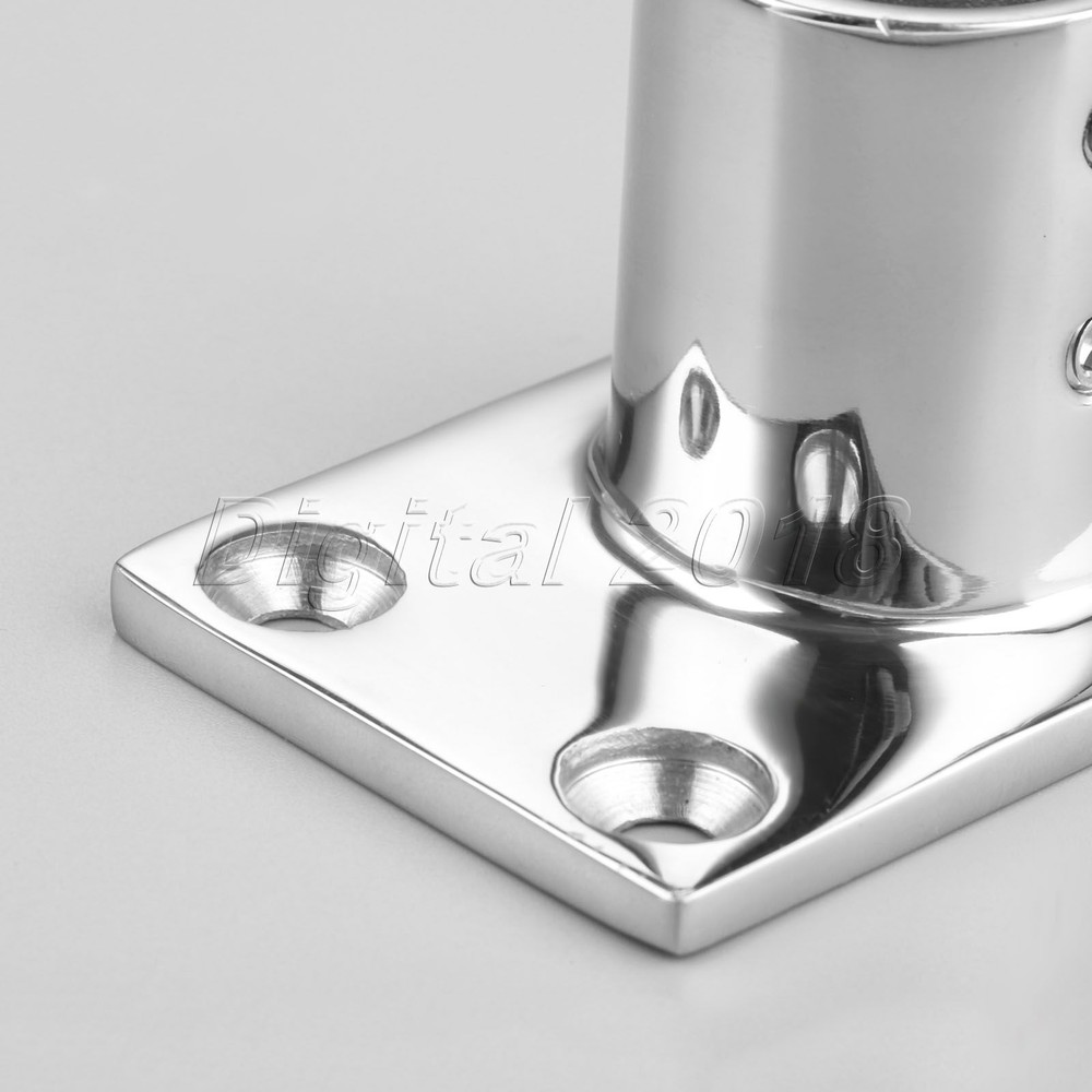 Boat Hand Rail Fitting 90 Degree 1" Rectangular Base-Marine Stainless Steel