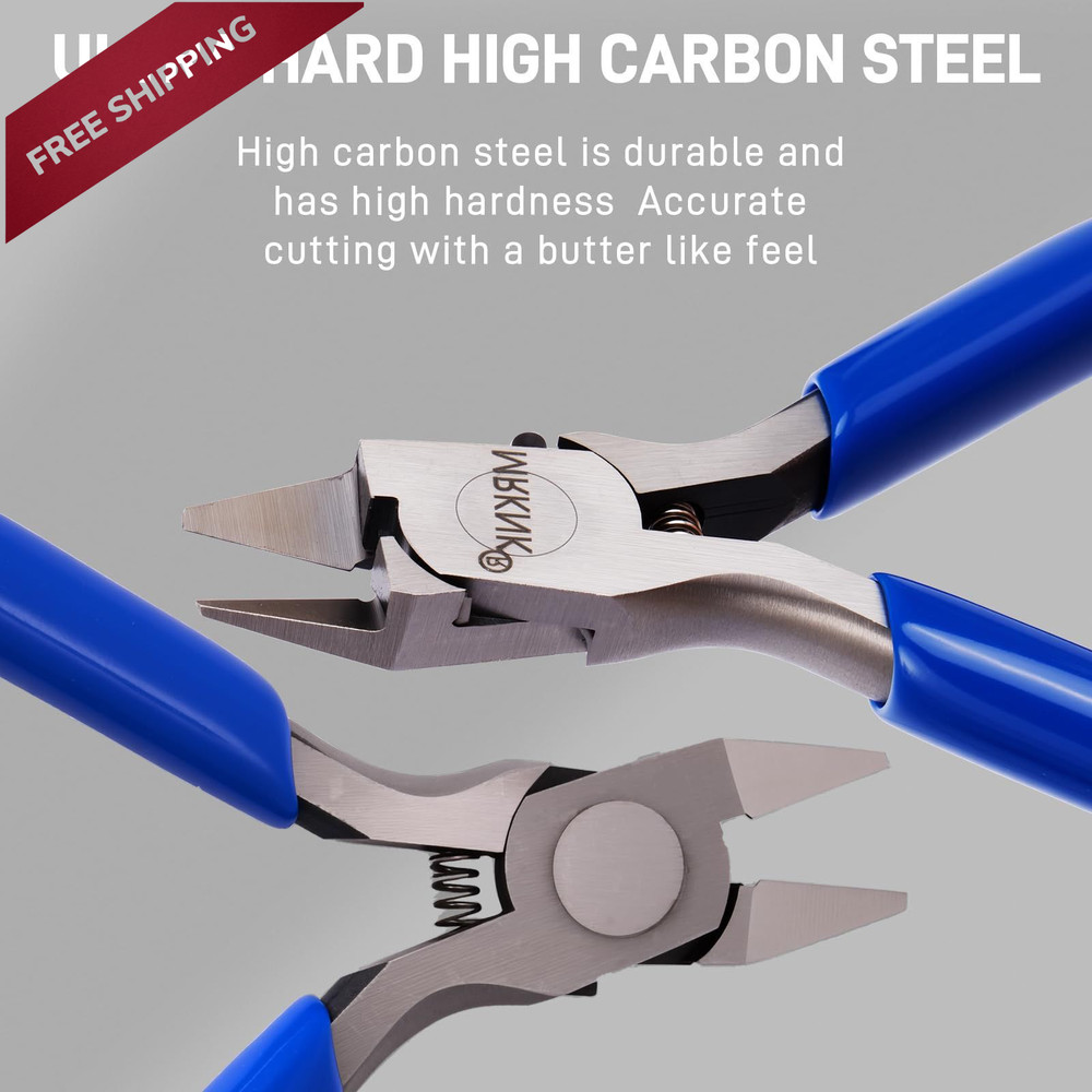 Model Building Tools Kit – 6-Piece with 4.3inch Precision Nipper, Bule