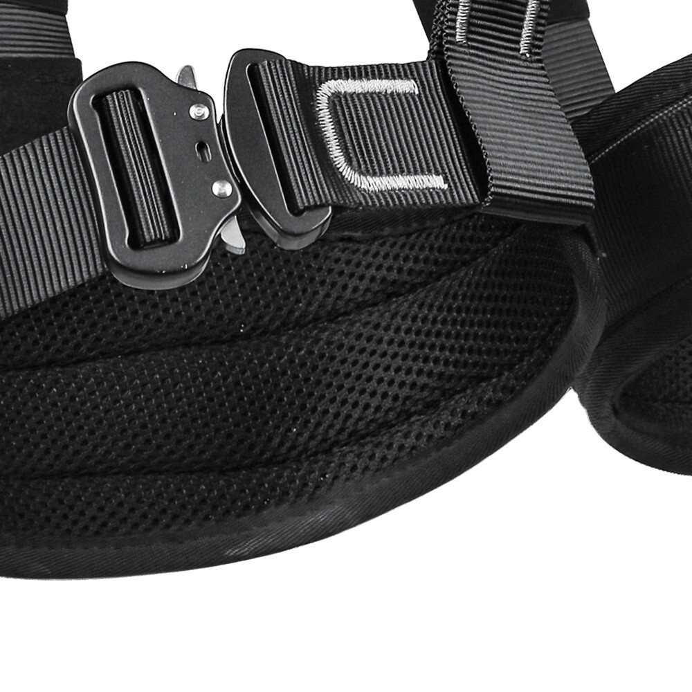 Full Body Harness Black M Rescue Rigging Rope Access Fall Arrest Purpose