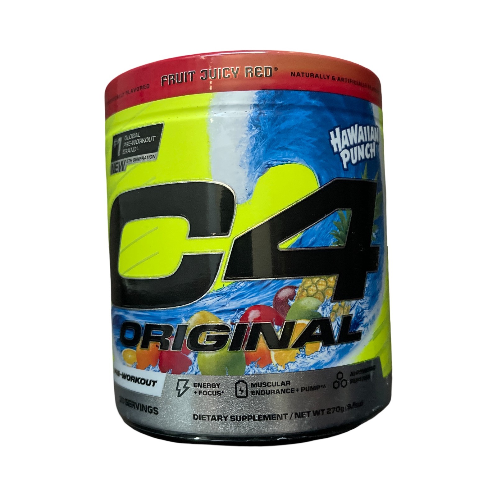 Cellucor C4 Original Pre Workout Powder, 30 Servings - Hawaiian Punch, Exp 05/26