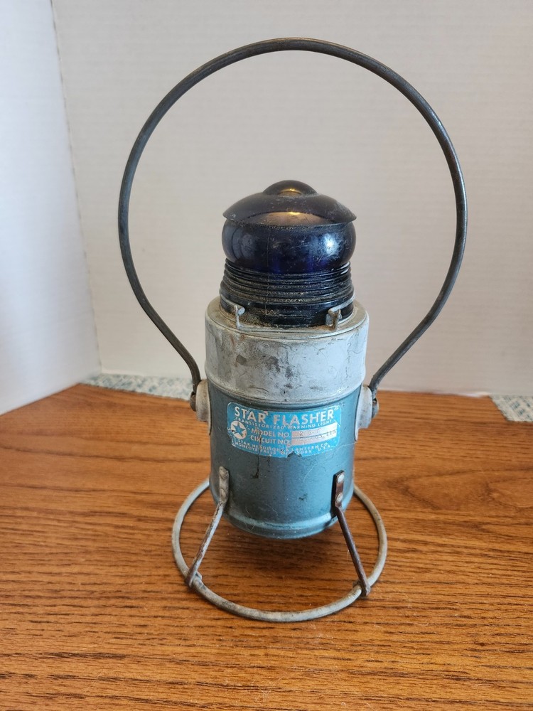 Pair of Vintage Train Lanterns. Star Lasher. Untested