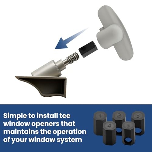 H 3885 Tee Window Crank Handle Operator Handle for Andersen Crank Handle,3/8"