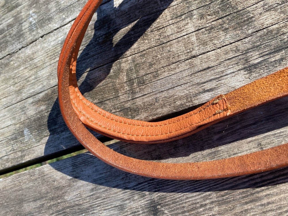 Padded leather Western horse training side pull