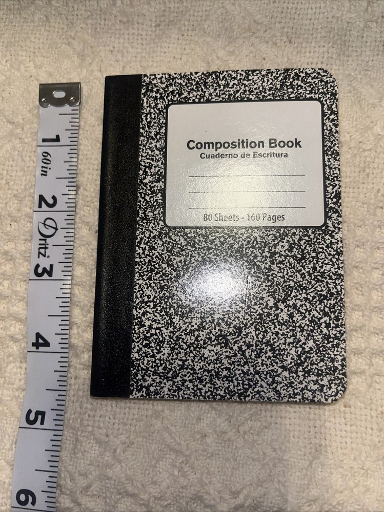 Mini Marble Composition Notebook Vintage Walmart Brand