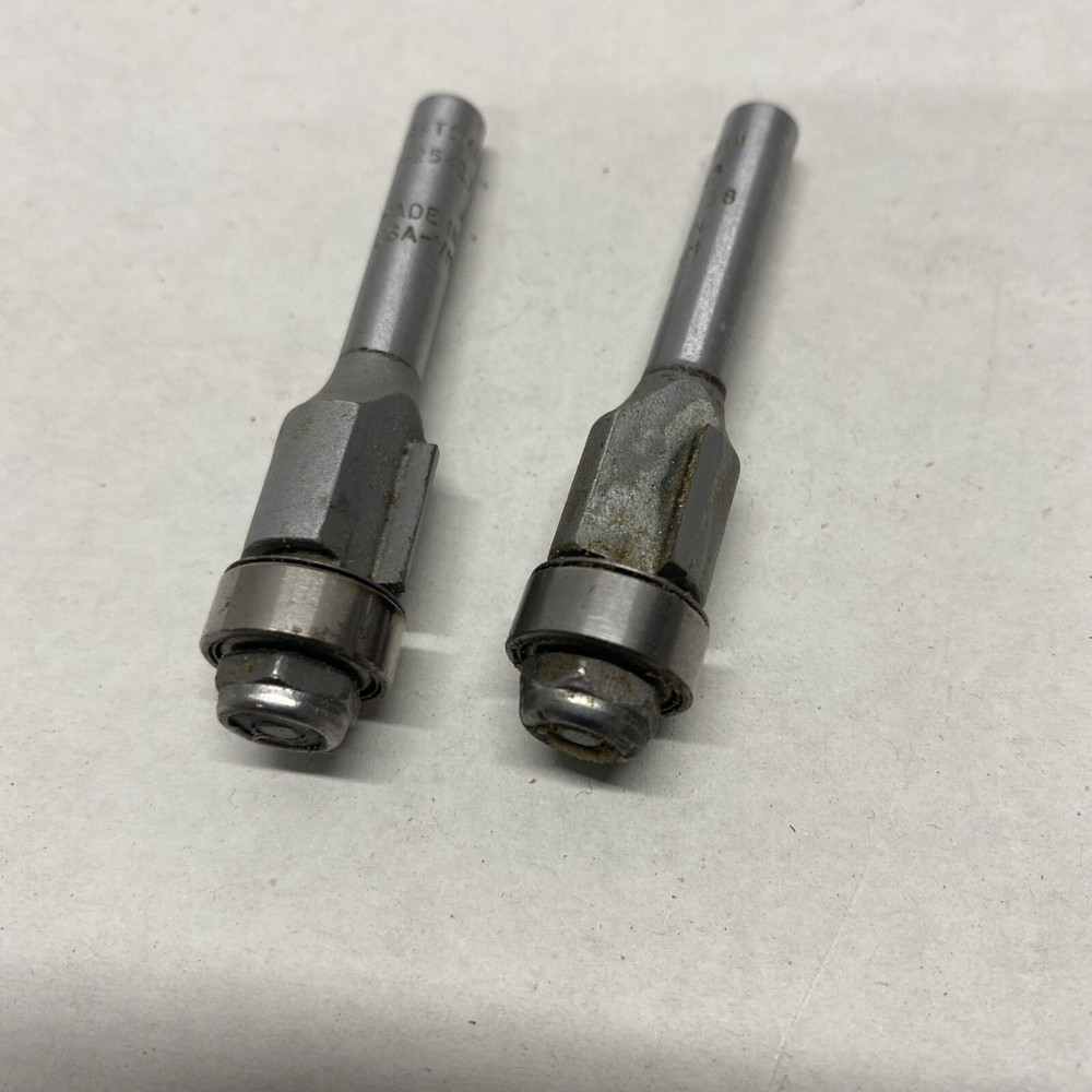 2 Craftsman Cutter Router Bits 9-25413 08 & J7 CAA-07