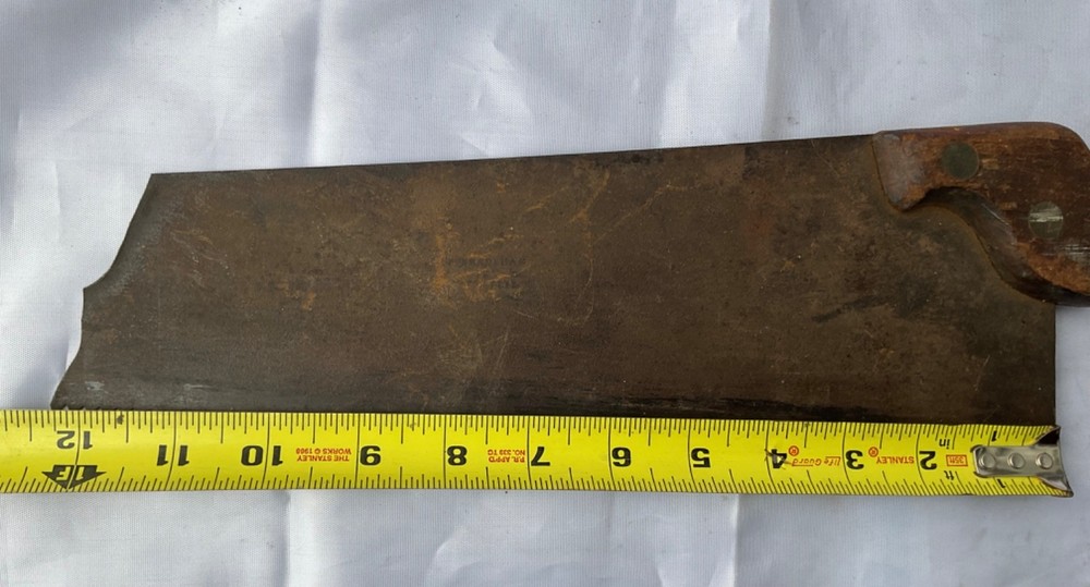 Antique brass split nut pattern Maker Cabinet Dovetail panel rip wood saw 6 ppi