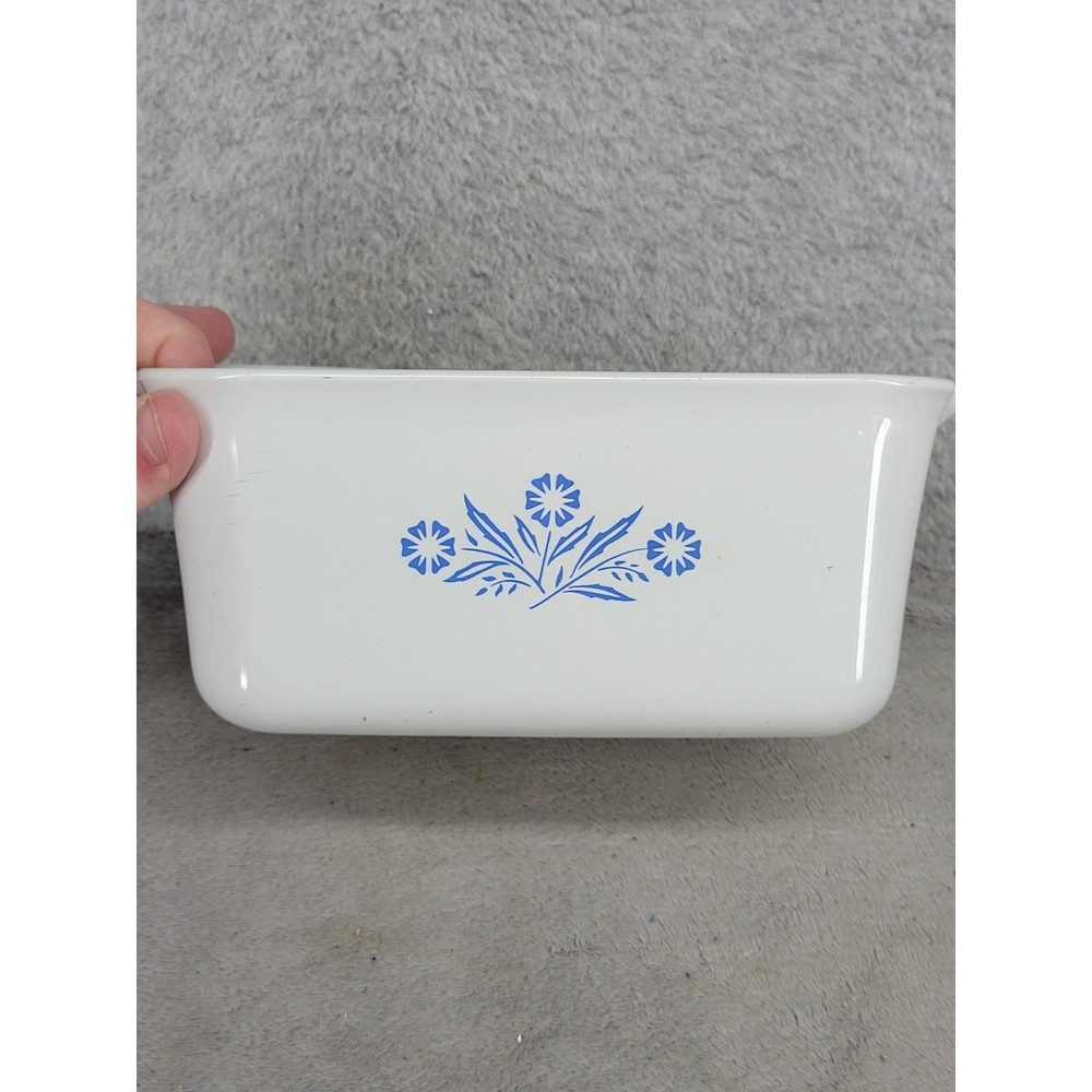 Corning Ware Cornflower Blue P-4-B Rectangular Casserole Dish 7x5.5x3 Vintage US
