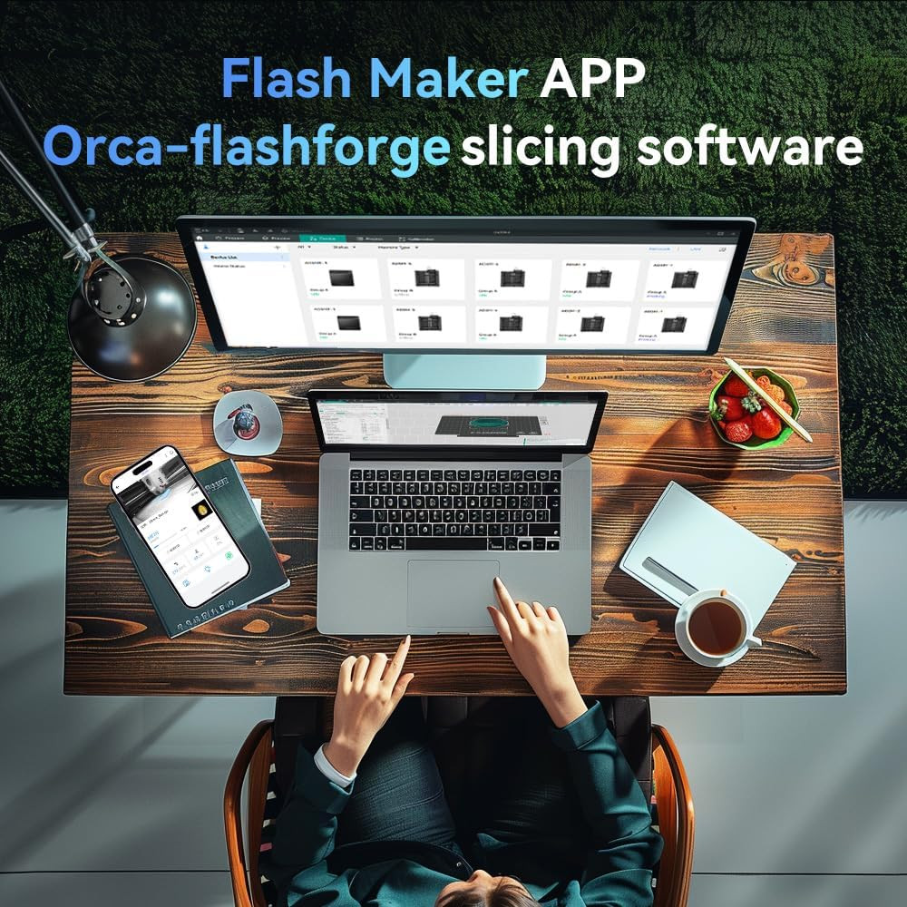 FLASHFORGE AD5M 3D Printer Fully Auto Calibration Print with 1-Click Max 600Mm/S