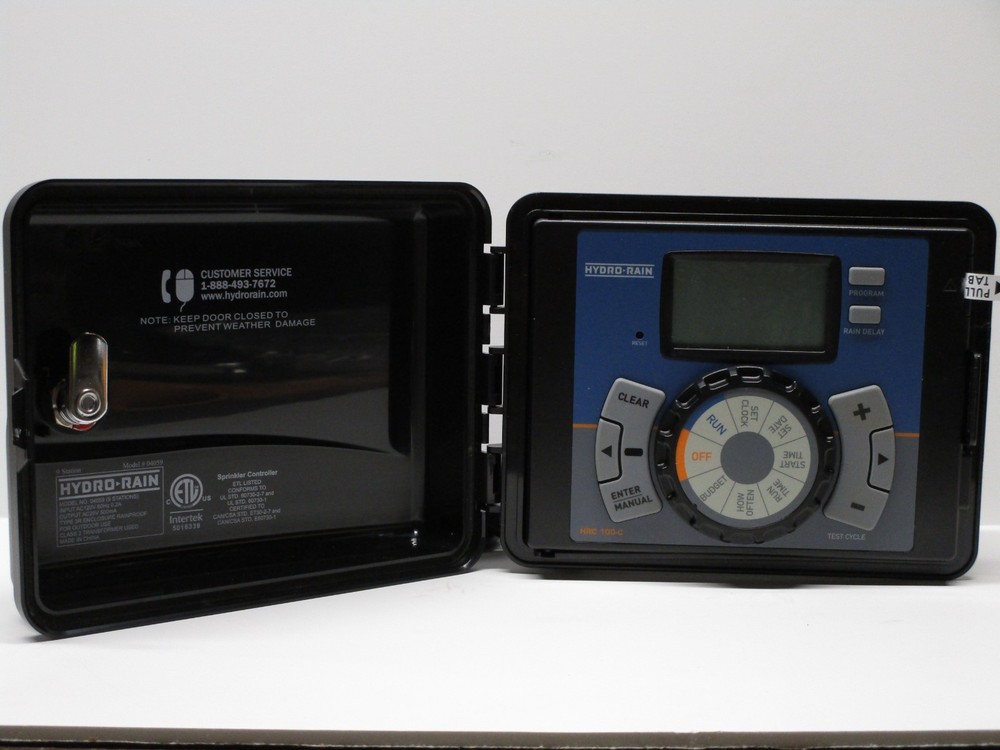 Hydro-Rain Irrigation Controller & Timer 9 Stations HRC-100C - SLIGHTLY USED