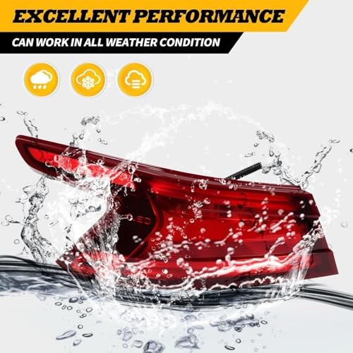 Tail Light Assembly Driver Side Compatible with Maxima 2016-2018 Taillight Left