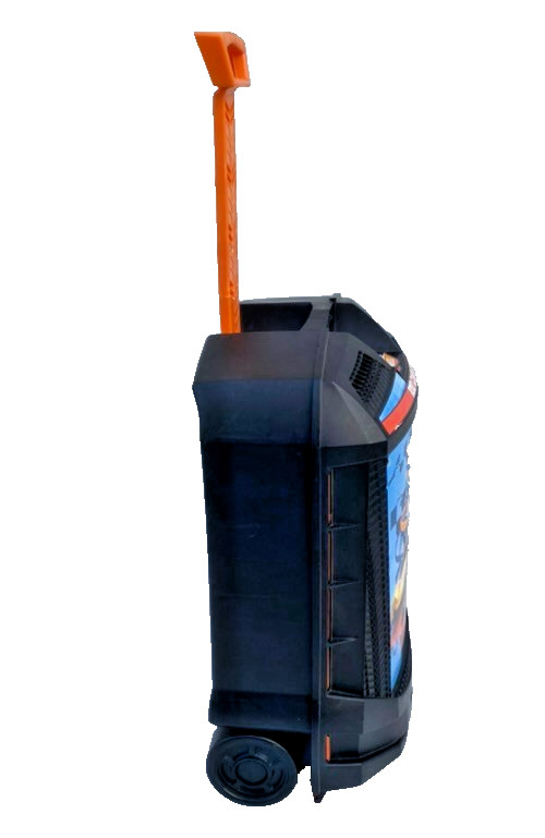 Hot Wheels 100-Car Rolling Storage Case With Retractable Handle Black Wheels